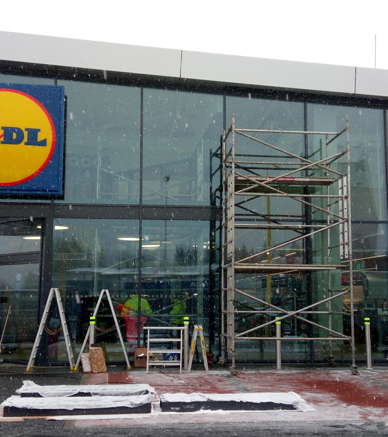 Montaž exterierovych zaluzii Lidl Prešov